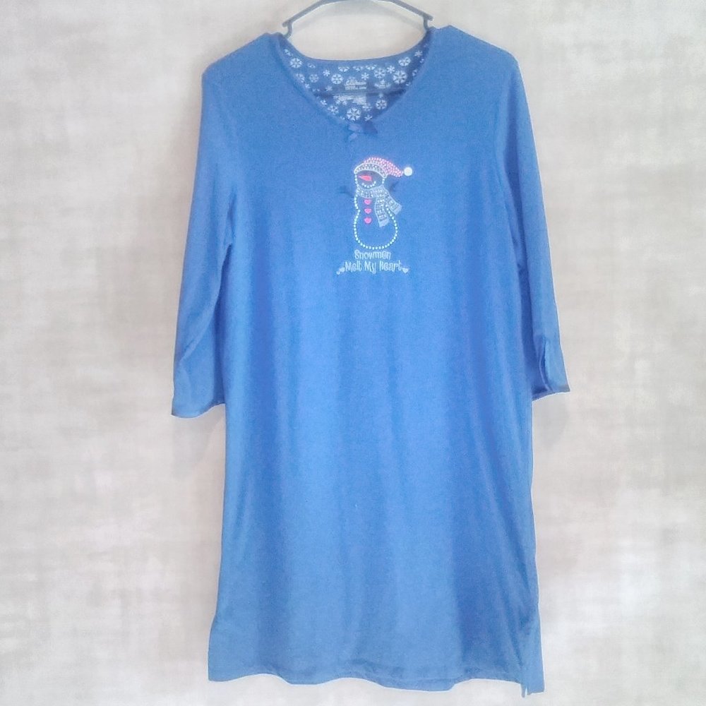 SECRET TREASURES HOLIDAY SNOWMAN NIGHTGOWN